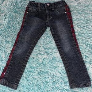 Hot Pink Sequin Skinny Jeans